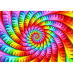 ENJOY Puzzle Mavrična psihedelična spirala 1000 kosov