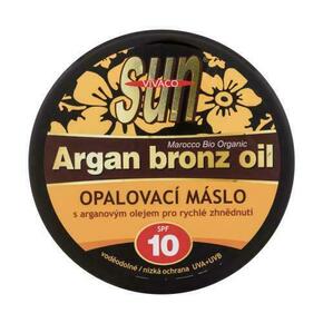 VIVACO Sun Argan Bronz Oil Suntan Butter SPF10 maslo za sončenje z arganovim oljem za hitro porjavitev 200 ml
