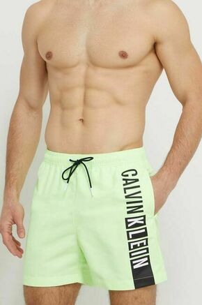 Kopalne kratke hlače Calvin Klein zelena barva - zelena. Kopalne kratke hlače iz kolekcije Calvin Klein