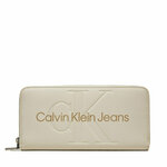 Velika ženska denarnica Calvin Klein Jeans K60K607634 Écru