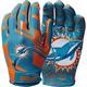 Miami Dolphins Wilson NFL Stretch Fit rokavice