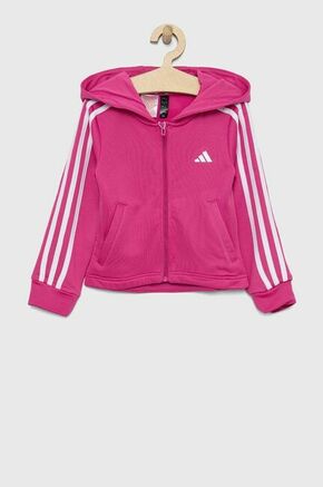 Otroški pulover adidas G TR-ES 3S roza barva