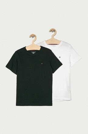 Tommy Hilfiger otroška kratka majica 128-164 cm (2-pack) - pisana. Otroška kratka majica iz kolekcije Tommy Hilfiger. Model izdelan iz enobarvne pletenine.