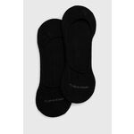 Nogavice Calvin Klein (2-pack) moške, črna barva - črna. Kratke nogavice iz kolekcije Calvin Klein. Model izdelan iz elastičnega, enobarvnega materiala. V kompletu sta dva para.