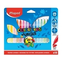 Maped Otroški flomastri Color'Peps Jungle 18 barv