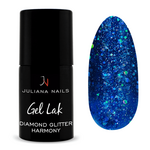 Juliana Nails Gel Lak Diamond Glitter Harmony modra bleščeča No.572 6ml