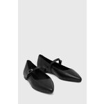 Usnjene balerinke Answear Lab črna barva - črna. Balerinke iz kolekcije Answear Lab, izdelane iz naravnega usnja. Model z usnjeno notranjostjo, ki je udobna za noge.