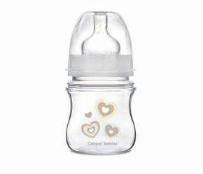 Canpol babies Newborn Baby steklenička za dojenčke 0m+ Beige 120 ml