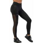 Nebbia Black Mesh Design Leggings "Breathe" Black S Fitnes hlače