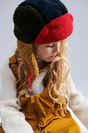 Klobuk Liewood rjava barva - rjava. Otroški kapa iz kolekcije Liewood. Model izdelan iz enobarvne pletenine.