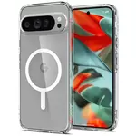 Ovitek Spigen Ultra Hybrid OneTap kovinski obroč MagSafe, bel - Google Pixel 9 Pro XL (ACS07720)
