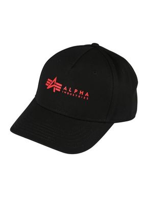 Bombažna bejzbolska kapa Alpha Industries črna barva - črna. Kapa s šiltom vrste baseball iz kolekcije Alpha Industries. Model izdelan iz tkanine z nalepko.