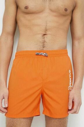 Kopalne kratke hlače Pepe Jeans Finnick oranžna barva - oranžna. Kopalne kratke hlače iz kolekcije Pepe Jeans