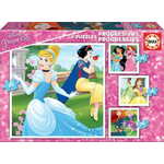 WEBHIDDENBRAND EDUCA Disneyjeve princese Puzzle 4v1 (12,16,20,25 kosov)