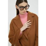 Sončna očala Gucci ženski, rjava barva - rjava. Sončna očala iz kolekcije Gucci. Model s enobarvnimi stekli in okvirji iz plastike. Ima filter UV 400.