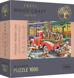 Trefl Wood Craft Origin puzzle Božičkovi mali pomočniki 1000 kosov