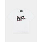 Karl Lagerfeld Kids Majica Z30114 S Bela Regular Fit