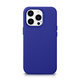 iCARER litchi premium leather case iphone 14 pro magnetic leather case with magsafe dark blue (wmi14220710-db)