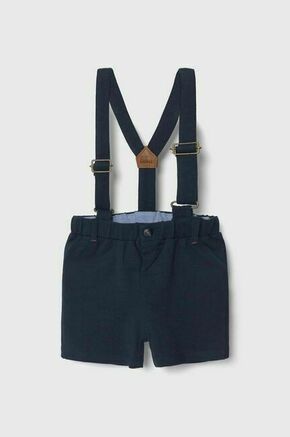 Kratke hlače za dojenčka zippy mornarsko modra barva - mornarsko modra. Kratke hlače za dojenčka iz kolekcije zippy. Model izdelan iz enobarvne pletenine. Izjemno udobna tkanina z visoko vsebnostjo bombaža.