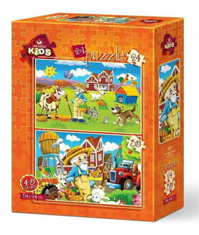 WEBHIDDENBRAND ART PUZZLE Happy Farmer Puzzle 24+35 kosov