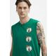 Bombažna kratka majica New Era moška, zelena barva, BOSTON CELTICS - zelena. Majica brez rokavov iz kolekcije New Era. Model izdelan iz tanke, elastične pletenine. Model iz zračne bombažne tkanine.