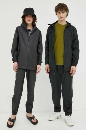 Vodoodporna jakna Rains črna barva - črna. Vodoodporna jakna iz kolekcije Rains. Lahek model