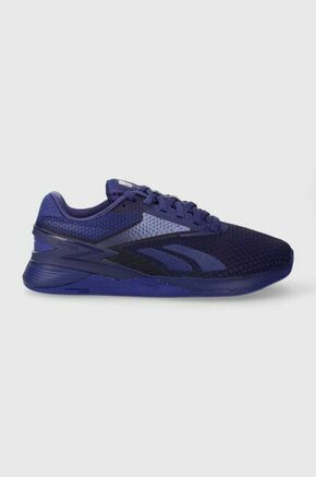 Superge za trening Reebok Nano x3 vijolična barva - vijolična. Čevlji iz kolekcije Reebok. Model s tehnologijo