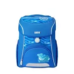 Klarion Ergonomska enobarvna šolska torba modre barve Big Eko No Plastic