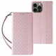 MG Magnet Strap knjižni usnjeni ovitek za iPhone 13 Pro Max, roza