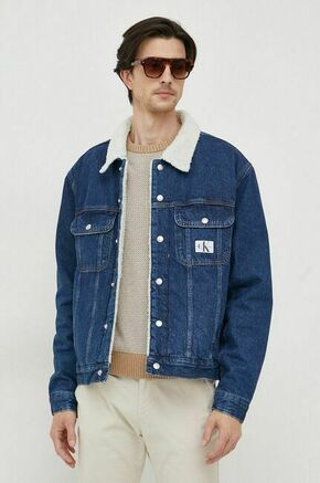 Jeans jakna Calvin Klein Jeans moška - modra. Jakna iz kolekcije Calvin Klein Jeans. Prehoden model
