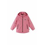 Otroška jakna Reima Kallahti roza barva - roza. Otroška jakna iz kolekcije Reima. Podložen model, izdelan iz vodoodpornega materiala.