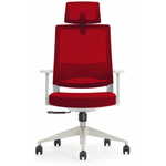 Hyle K3-GH-BCJIT pisarniški stol, rdeče-siv