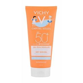 Vichy Capital Soleil Children Wet Skin Gel vodoodporna zaščita pred soncem za telo 200 ml
