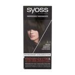 Syoss Permanent Coloration barva za lase barvani lasje 50 ml Odtenek 2-1 black-brown za ženske POKR