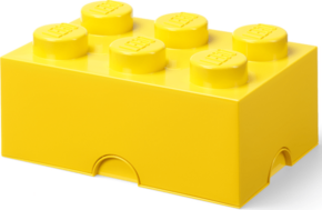 LEGO škatla za shranjevanje 6 - rumena