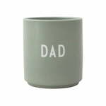 Svetlo zelena porcelanast lonček Design Letters Favourite Dad