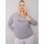 RELEVANCE Ženska melanžna majica plus size MARLOW siva RV-BL-7162.12P_378936 Univerzalni