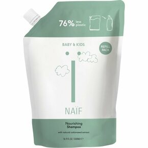Naif Baby &amp; Kids Nourishing Shampoo hranilni šampon za otroke od rojstva nadomestno polnilo 500 ml
