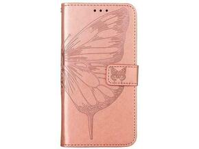 Chameleon Samsung Galaxy A05s - Preklopna torbica (WLGO-Butterfly) - roza-zlata