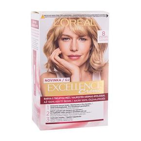 L´Oréal Paris Excellence Creme Triple Protection barva za lase za svetle lase za vse vrste las 48 ml odtenek 8 Natural Light Blonde