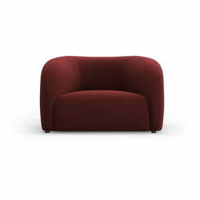 Bordo rdeč žameten fotelj Santi – Interieurs 86