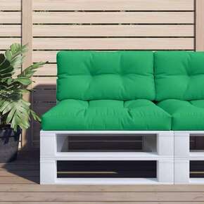 Vidaxl Blazina za kavč iz palet zelena 80x40x12 cm
