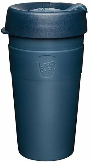 Temno modra potovalna skodelica s pokrovom KeepCup Spruce Thermal