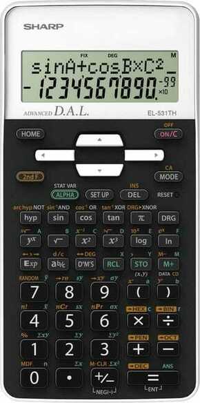 Sharp tehnični kalkulator EL-531THB-WH bel