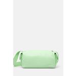 Usnjena torbica Sunnei zelena barva, MACCWBAG006 - zelena. Srednje velika torbica iz kolekcije Sunnei. Model na zapenjanje, izdelan iz naravnega usnja. Visokokakovosten izdelek, izdelan v Italiji.