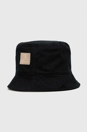 Dvostranski bombažen klobuk Champion črna barva - črna. Klobuk iz kolekcije Champion. Model z ozkim robom