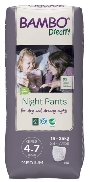 Bambo Nature Night Pants Girl 4-7 let
