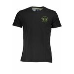 Bombažna kratka majica La Martina črna barva - črna. Kratka majica iz kolekcije La Martina, izdelana iz tanke, elastične pletenine. Model iz izjemno udobne bombažne tkanine.