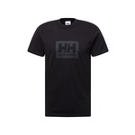 Bombažna kratka majica Helly Hansen črna barva - črna. Kratka majica iz kolekcije Helly Hansen. Model izdelan iz tanke, elastične pletenine.