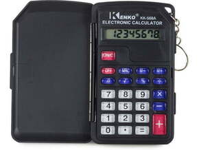 VERK GROUP žepni kalkulator 8 mestni - obesek za ključe 01139